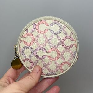Coach Waverly Optic Art Multicolor Coin Zip Purse